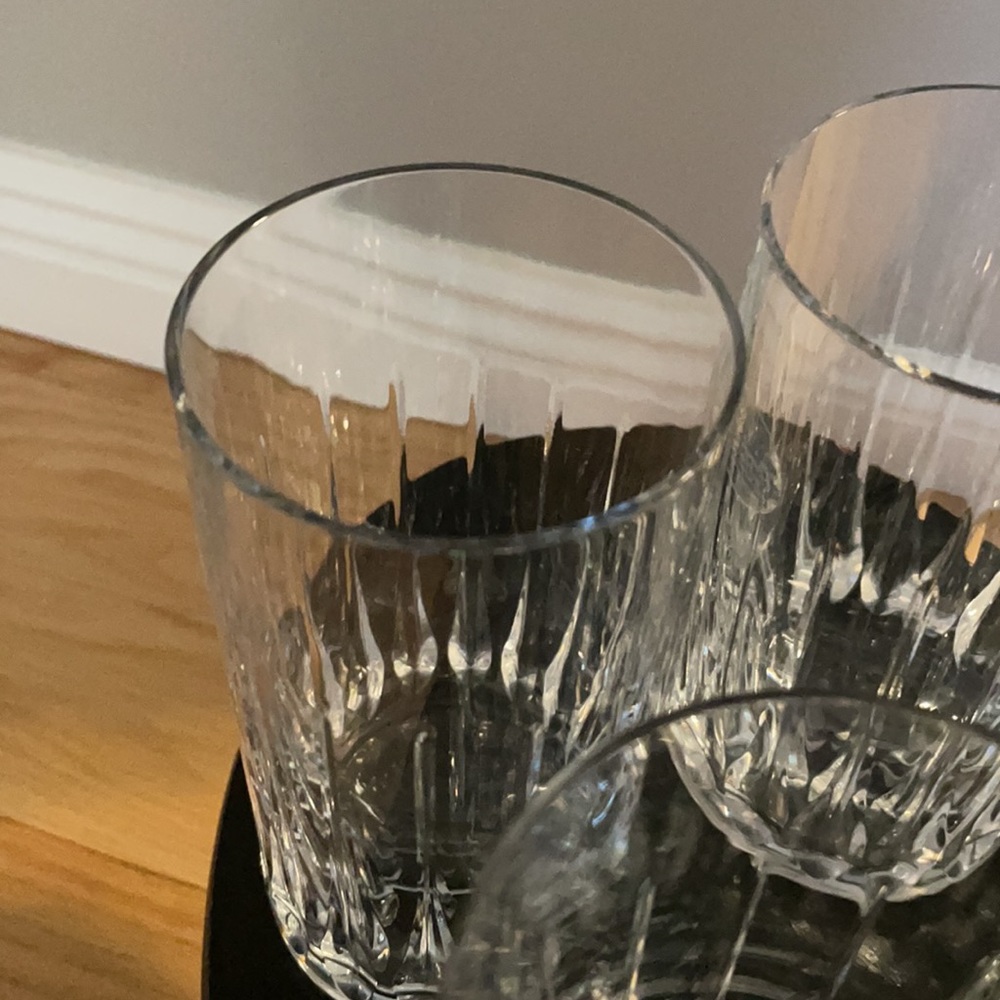 Handcut Crystal -24% Full Lead ~Calypso Hiball Glassware (4) 🥃 - Picture 12 of 15